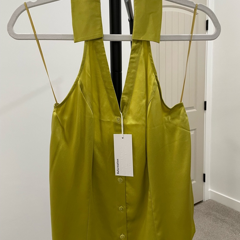 Reformation Erin Silk Top